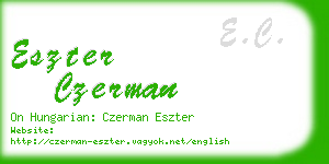 eszter czerman business card